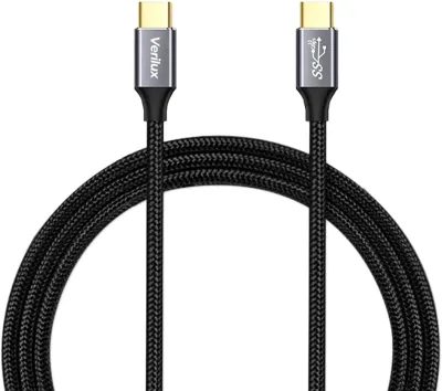 Verilux® Type C to Type C Cable 100W 10Ft/3m Fast Charging USB C Cable