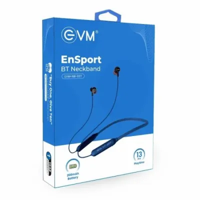 EVM Bluetooth Neckband Earphone Ensport (NB-027) Blue - GolchhaComputer.Com