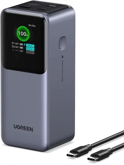 Ugreen 145W Power Bank 20000mAh Qi2 Certified Nexode Portable Charger