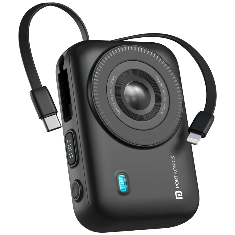 Portronics Power Shutter 20000mAh 15W Magnetic Wireless Fast Charging