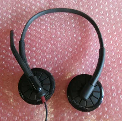 Plantronics Blackwire 300DA Black Wired Headset With Microphone