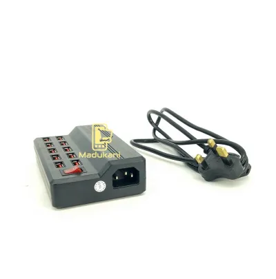 10 USB Ports Mobile Fast Charger Station Power Adapter - Madukani (Model 21)